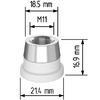 Керамический держатель сопла D21,4 (M11) для Raytools  арт.120515092A - st-e.info - Сургут