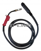 Сварочная горелка для полуавтомата QTB-500A длина кабеля 3 метра, евроадаптер - st-e.info - Сургут