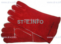 Перчатки-краги сварщика TETU 104 KEVLAR RED - st-e.info - Сургут