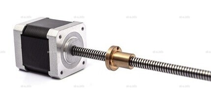 Шаговый двигатель 42HSL48-1204JA08-E146 (Tr8*4) - st-e.info - Сургут
