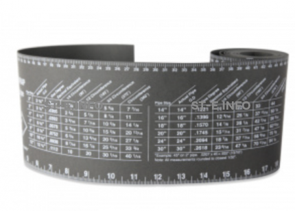 Лента для разметки труб 128mm*3300mm - st-e.info - Сургут